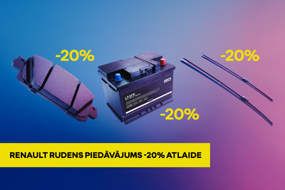 Renault rudens piedāvājums piedāvājums -20% atlaide