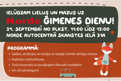 NORDE AICINA UZ ĢIMENES DIENU!