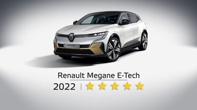 MEGANE E-TECH ELECTRIC SAŅEM 5 ZVAIGZNES EURO NCAP TESTĀ