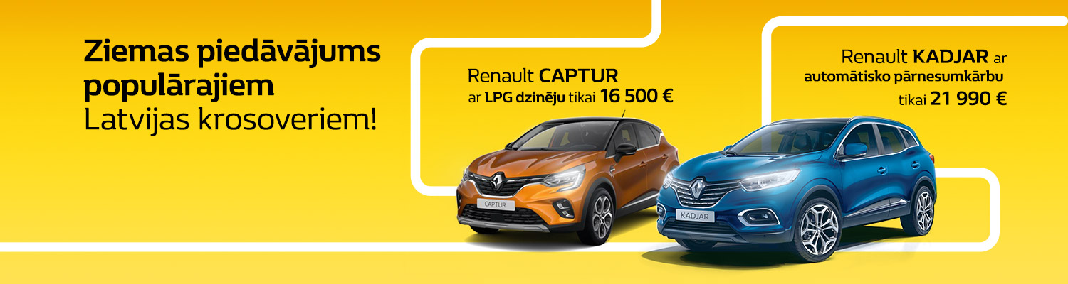 Norde Renault CAPTUR un KADJAR akcija